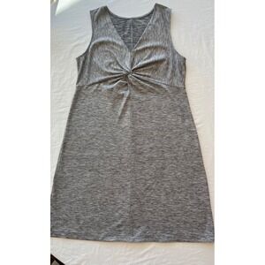 Eddie Bauer Women's Gray Twist Front Sleeveless Casual Dress‎ Size L